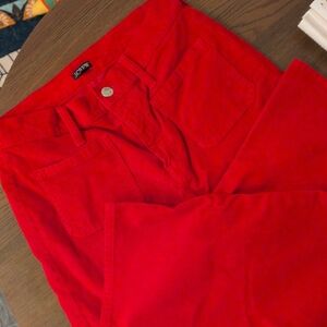 J. Crew Women's Bright Red Jeans Overalls